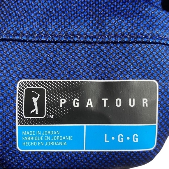 Mens PGA Tour Golf Polo Size Large Blue - Picture 5 of 6